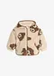Beige ghiaia / marrone chiaro stampato