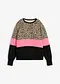 Nero / fucsia neon leopardato