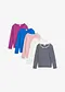 Blu scuro + bianco panna + blu + fucsia scuro + rosa fum&eacute;