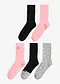 Nero + rosa + beige