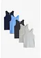 Blu + grigio chiaro melange + antracite melange