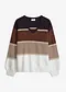 Nero / marrone melange / marrone chiaro melange / bianco panna a righe