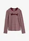 Grigio chiaro melange/bacca scuro/rosso scuro a righe