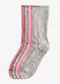 Grigio + fucsia scuro + fucsia chiaro