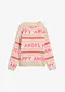 Beige ghiaia / fucsia neon