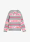 Grigio chiaro melange / fucsia neon