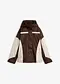 Marrone scuro / beige ghiaia