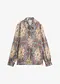 Indaco / marrone chiaro paisley