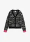 Grigio cenere / nero / fucsia neon zebrato