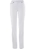 Pantaloni in cotone con elastico in vita e cinta comoda, straight, bonprix
