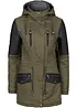 Parka con inserti in similpelle, bonprix