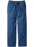 Pantaloni classic fit con elastico in vita in cotone leggero, straight, bonprix