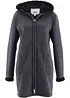 Felpa con zip e  cappuccio in pile teddy, bonprix