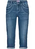 Jeans cropped straight, a vita media, bonprix