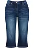 Bermuda in jeans con vita media parzialmente elasticizzata, bonprix