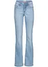 Jeans bootcut elasticizzati confortevoli, vita media, bonprix