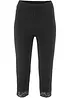 Leggings a pinocchietto con pizzo, bonprix