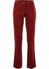 Pantaloni di velluto a coste elasticizzati, straight, bonprix