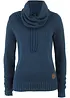 Maglione a collo alto con cordoncino, bonprix