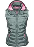 Gilet trapuntato con cappuccio, bonprix