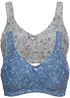 Reggiseno senza ferretto con cotone biologico morbido (pacco da 2), bonprix