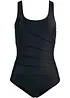 Costume intero con pieghe decorative ed effetto modellante leggero, bonprix