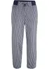Pantaloni cropped in misto lino, bonprix