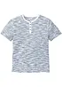 Maglia serafino a maniche corte in puro cotone, bonprix