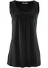 Top lungo in cotone con pizzo, bonprix