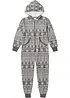 Tuta oversize in felpa, bonprix