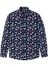 Camicia a maniche lunghe natalizia slim fit, bonprix