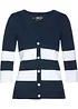 Cardigan in maglia di cotone a righe, bonprix