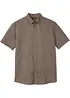 Camicia a maniche corte in fresco misto lino, bonprix