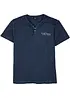 Maglia serafino a maniche corte in puro cotone effetto lavato, bonprix