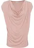 Maglia con scollo a cascata in misto viscosa, bonprix