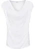 Maglia con scollo a cascata in misto viscosa, bonprix