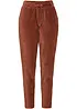 Pantaloni in velluto con cinta elastica, bonprix