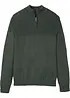 Maglione con zip e cotone, bonprix