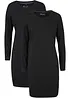 Abito in jersey aderente (pacco da 2), bonprix