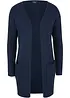Cardigan lungo a coste, bonprix