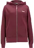 Felpa con zip e cappuccio in puro cotone, bonprix