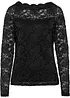 Maglia in pizzo a maniche lunghe, bonprix