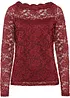 Maglia in pizzo a maniche lunghe, bonprix