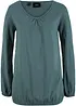 Maglia a maniche lunghe in puro cotone con elastico, bonprix