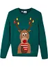 Maglione natalizio in filato fine, bonprix