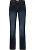 Jeans elasticizzati slim straight, vita media, bonprix