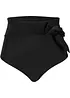 Slip a vita alta per bikini con cintura da annodare ed effetto modellante forte, bonprix