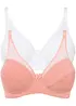 Reggiseno con ferretto e poliammide riciclata (pacco da 2), bonprix