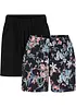 Shorts in jersey di misto cotone elasticizzato (pacco da 2), bonprix
