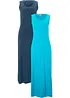 Abito lungo in puro cotone (pacco da 2), bonprix